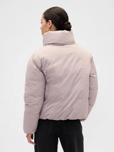 Gap Factory Relaxed Puffer Jacket In Purple