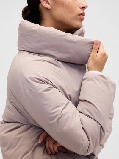 Gap Factory Relaxed Puffer Jacket In Purple