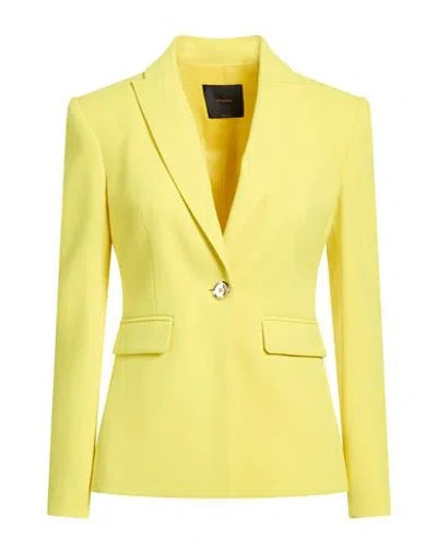 Pinko Woman Blazer Yellow Size 10 Polyester, Elastane In Yellow