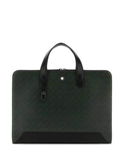 Montblanc Extreme 3.0 Leather Briefcase Top Handles In Green