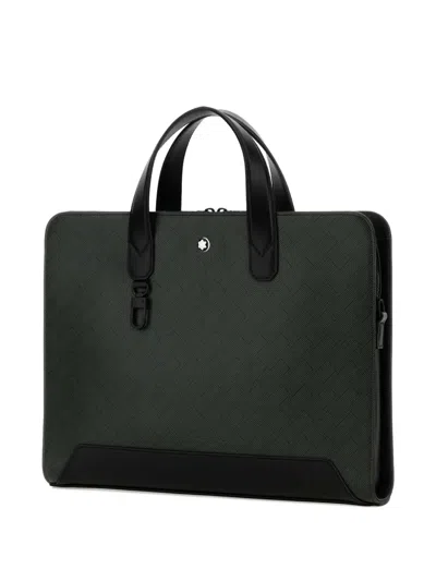 Montblanc Extreme 3.0 Leather Briefcase Top Handles In Green