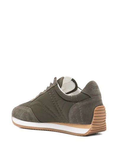 Totême Toteme Sport Suede-trim Sneaker In Animal Print