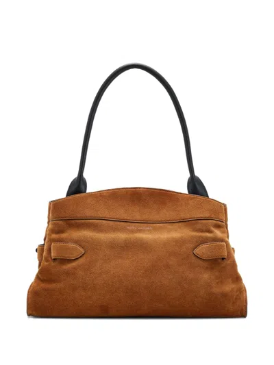 Marc Jacobs The Suede Dakota Satchel Bag In Yellow