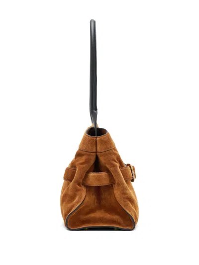 Marc Jacobs The Suede Dakota Satchel Bag In Yellow