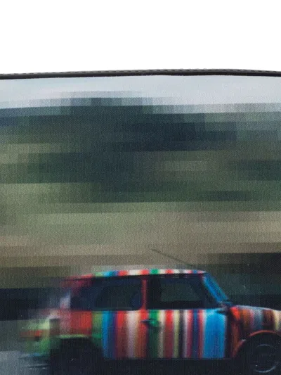 Paul Smith Graphic Car Print Leather Handle Travel Bag In Multi