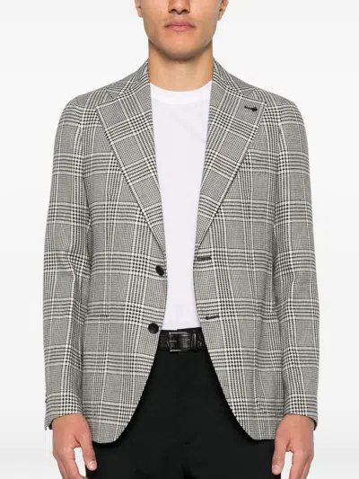 Tom Ford White Crewneck T-shirt With Logo Embroidery On The Front And Perforated Design In Cotton Man In White