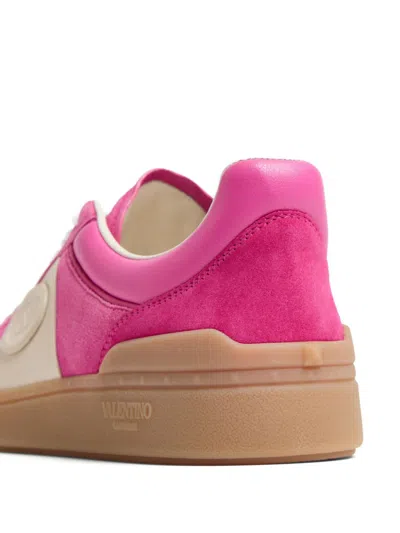 Valentino Upvillage Suede Sneaker In Pink