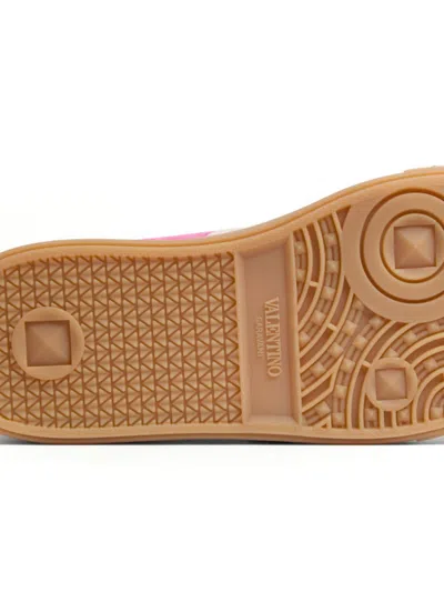 Valentino Upvillage Suede Sneaker In Pink