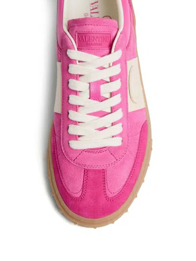 Valentino Upvillage Suede Sneaker In Pink