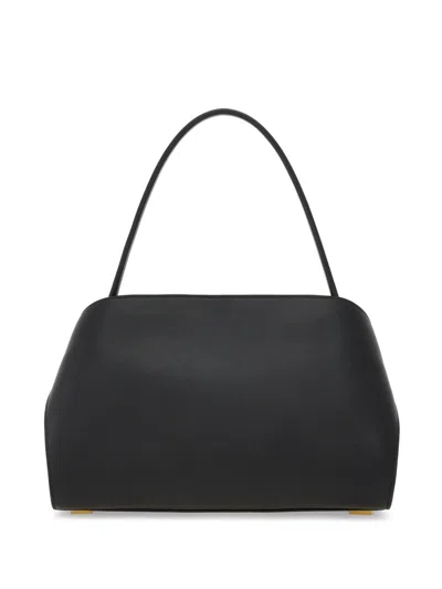 Ferragamo Hug Small Leather Tote In Black