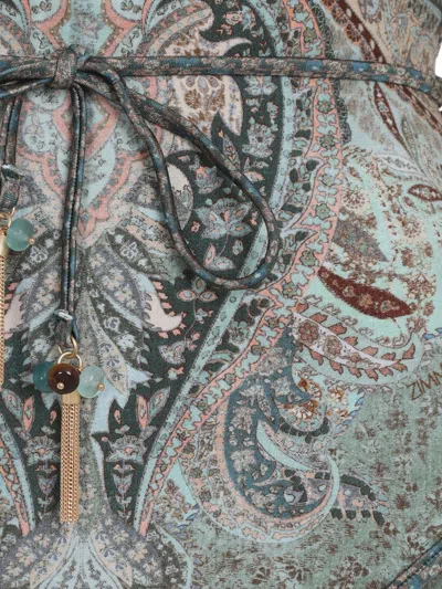 Zimmermann Wanderlust Swimsuit In Green