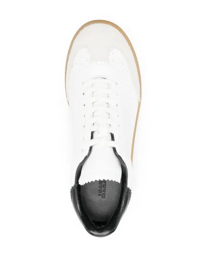 Isabel Marant Low-top Sneaker With Perforated White Leather Upper