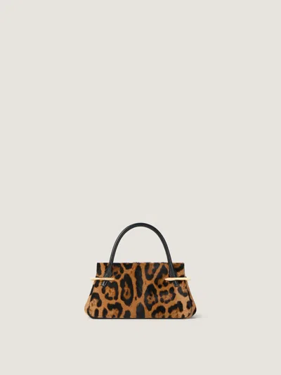 Givenchy Pinch Mini Embellished Leopard-print Calf-hair Shoulder Bag In Multi