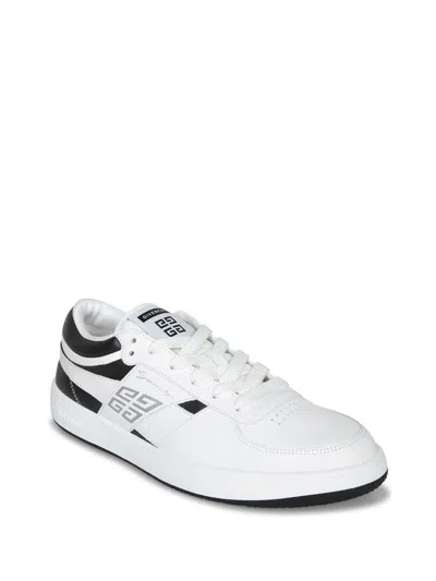 Givenchy G Move Low-top Leather Sneakers In White