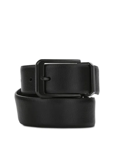 The Men's Store At Bloomingdale's Black Leather Belt With Black Buckle - Exclusive In Black