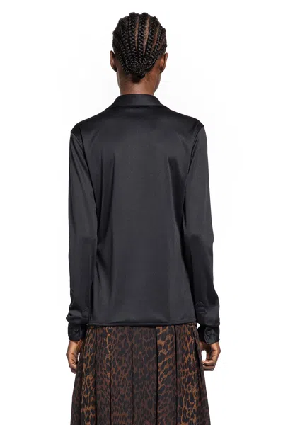 Balenciaga Lace-up Shirt In Black