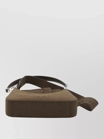 Stella Mccartney Alter Suede Hobo Shoulder Bag Medium In Brown