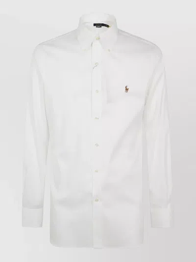 Polo Ralph Lauren Long Sleeve Shirt Button Down Collar In White