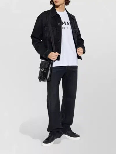 Balmain Cotton Regular-fit Logo-print T-shirt In Multi