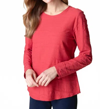 Habitat Steady Stream Round Hem Top In Brick In Red