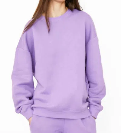 Kule The Oversized Spongee Sweatshirt In Purple