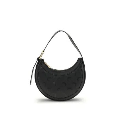 Marine Serre Moon Canvas Eclips Mini Bag Woman Black In Black