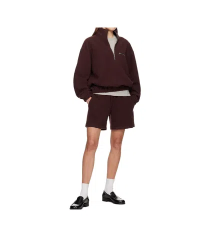 Rier Ssense Exclusive Burgundy Fleece Jacket In Burgundy