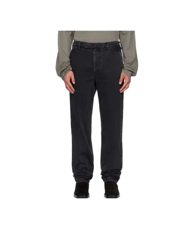 Rier Button-fastening Jeans In Black