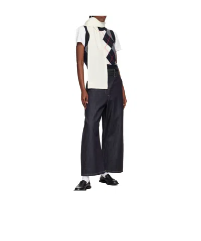 Rier Wool Scarf In White