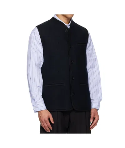 Rier Ssense Exclusive Navy Walker Vest In Blue