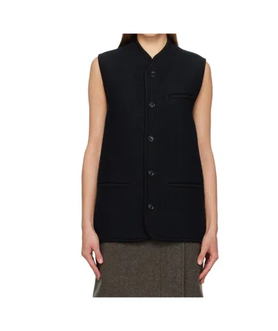 Rier Ssense Exclusive Navy Walker Vest In Blue