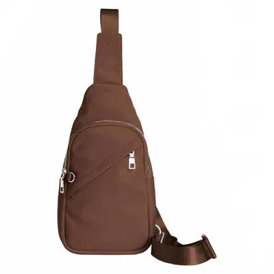 Coco + Carmen Women's Larissa Sling Bag In Chocolate In Brown