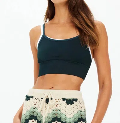 The Upside Form Seamless Maddie Bra In Racing Green In Black