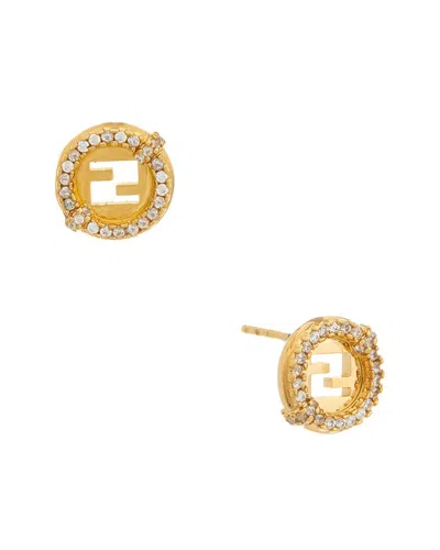 Fendi Everround Earrings In Gold