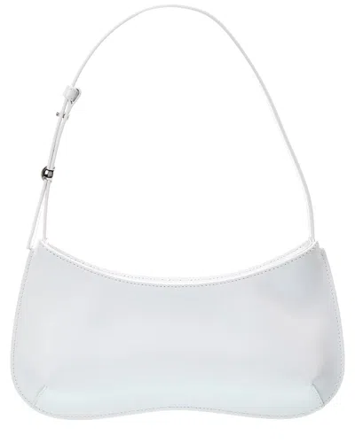 Jacquemus Bisou Leather Hobo Bag In White