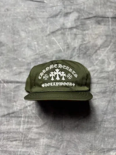 Pre-owned Chrome Hearts King Taco Embroidered Cross Gas Station Hat In Green