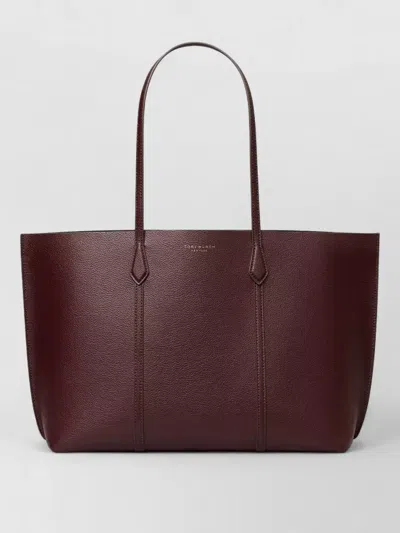Tory Burch Perry Medium Tote Bag Double Handles In Burgundy