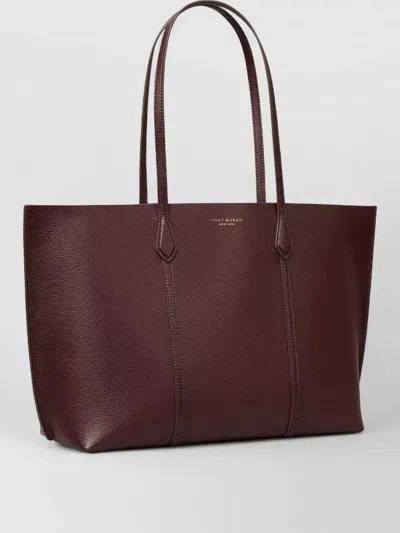 Tory Burch Perry Medium Tote Bag Double Handles In Burgundy