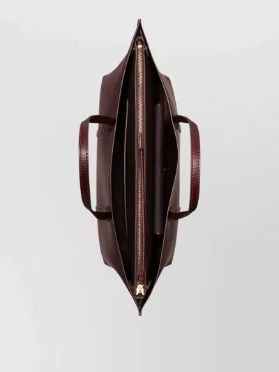 Tory Burch Perry Medium Tote Bag Double Handles In Burgundy