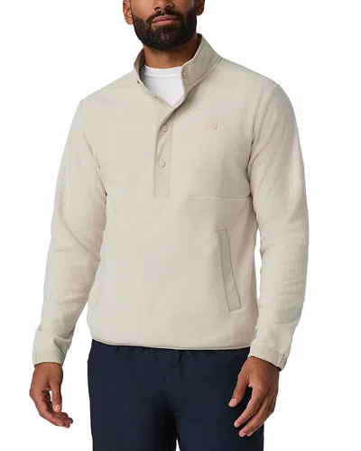 Vuori Aspen Half Snap Jacket In Brown