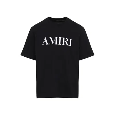 Amiri Cotton T-shirt With Logo Print In Black