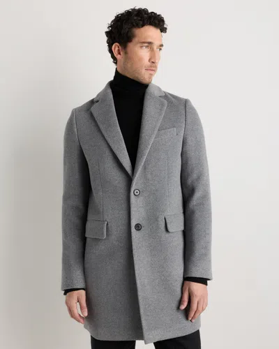 Quince Men's Wool Cashmere Overcoat In Gray