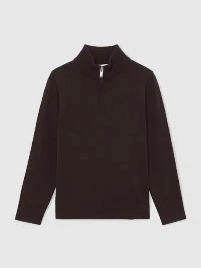 Reiss Chocolate Brown Jumper In Brown