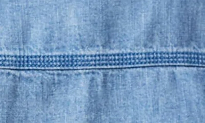 Free People Jude Oversize Boxy Denim Pullover In Blue