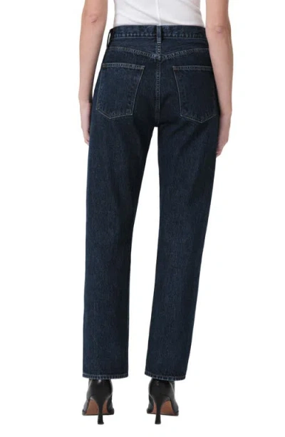 Agolde 90s Pinch Straight-leg Jeans In Black