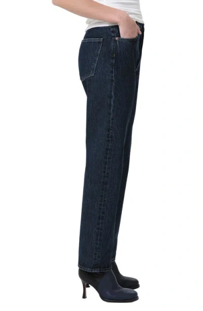 Agolde 90s Pinch Straight-leg Jeans In Black