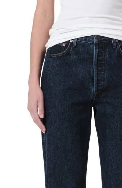 Agolde 90s Pinch Straight-leg Jeans In Black