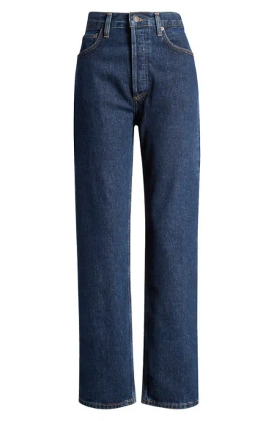 Agolde 90s Pinch Straight-leg Jeans In Black