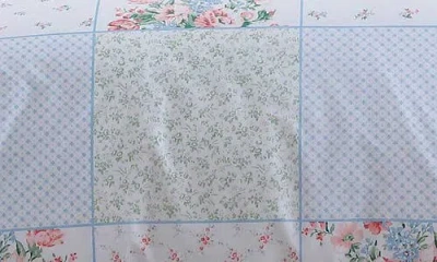 Laura Ashley Hope Patchwork 7-piece Cotton Comforter Set In Blue