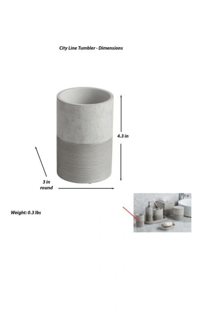 Roselli Trading Company City Line Tumbler In Gray